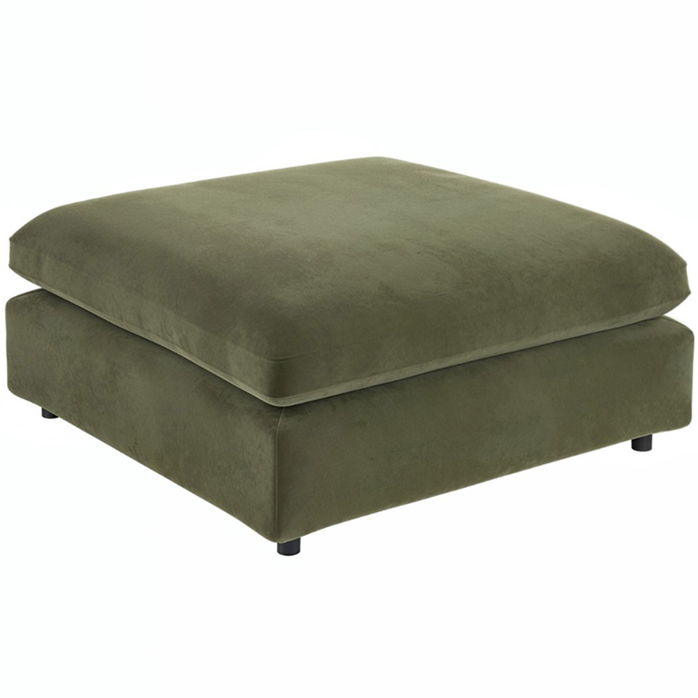Solace+Co Asher Khaki Green Footstool Image 3