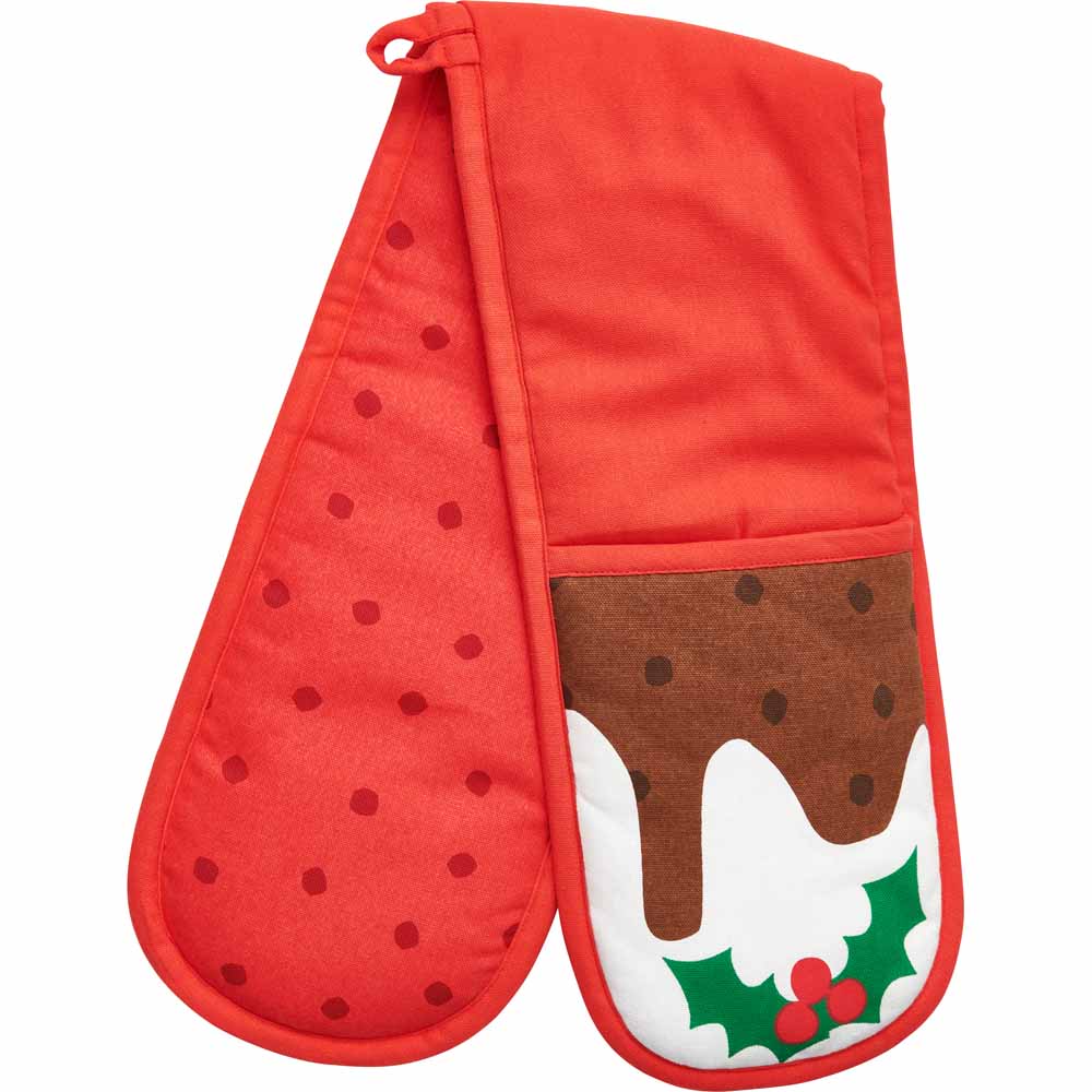 Wilko 'All Good In The Pud' Oven Glove Image
