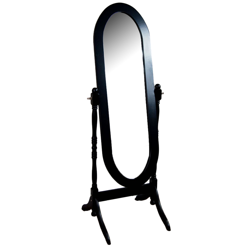 Vida Designs Nishano Black Cheval Mirror Image 1
