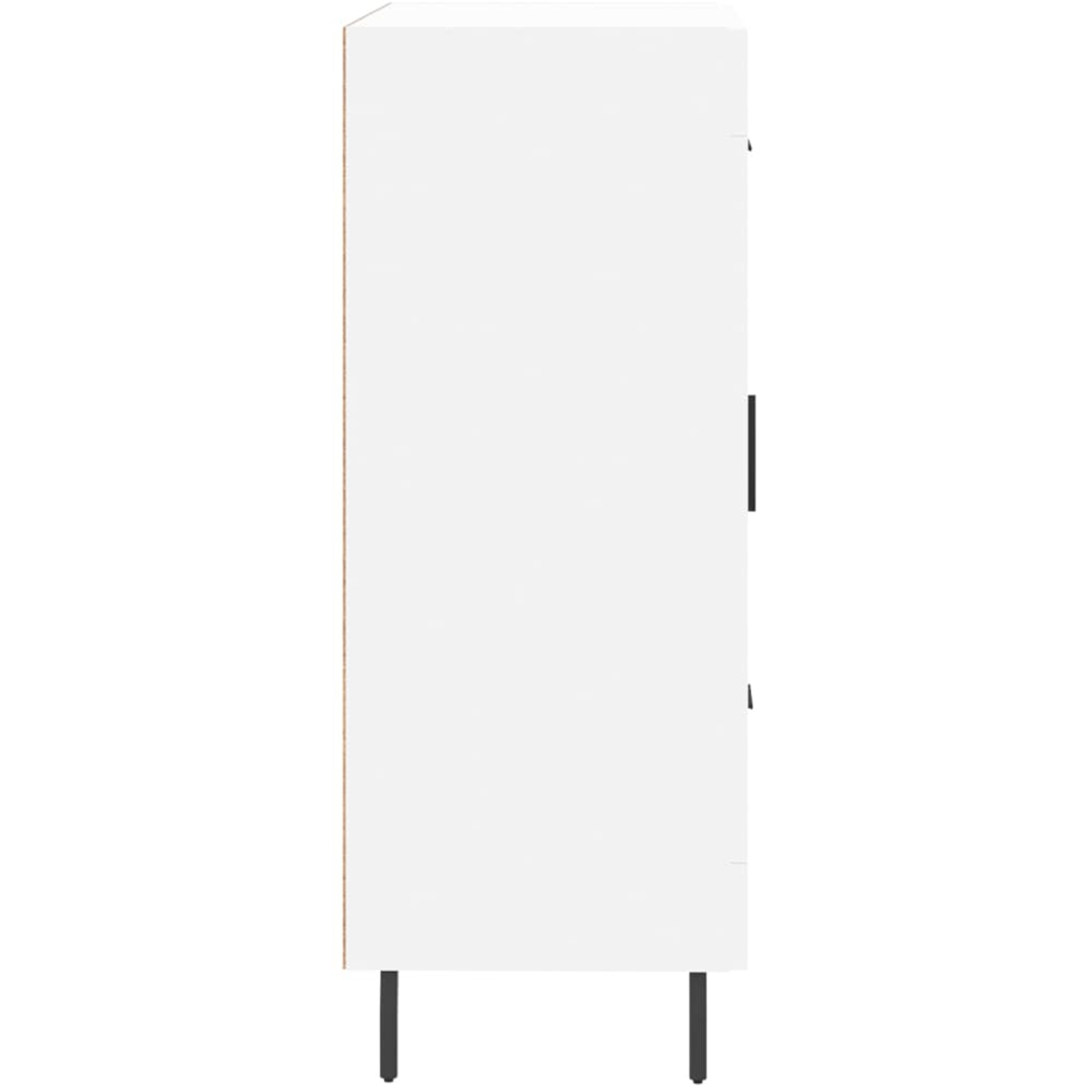 vidaXL Single Door 3 Drawer White Sideboard Image 7