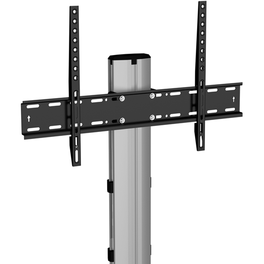 AVF Eno Silver and White Glass Pedestal TV Unit Image 4