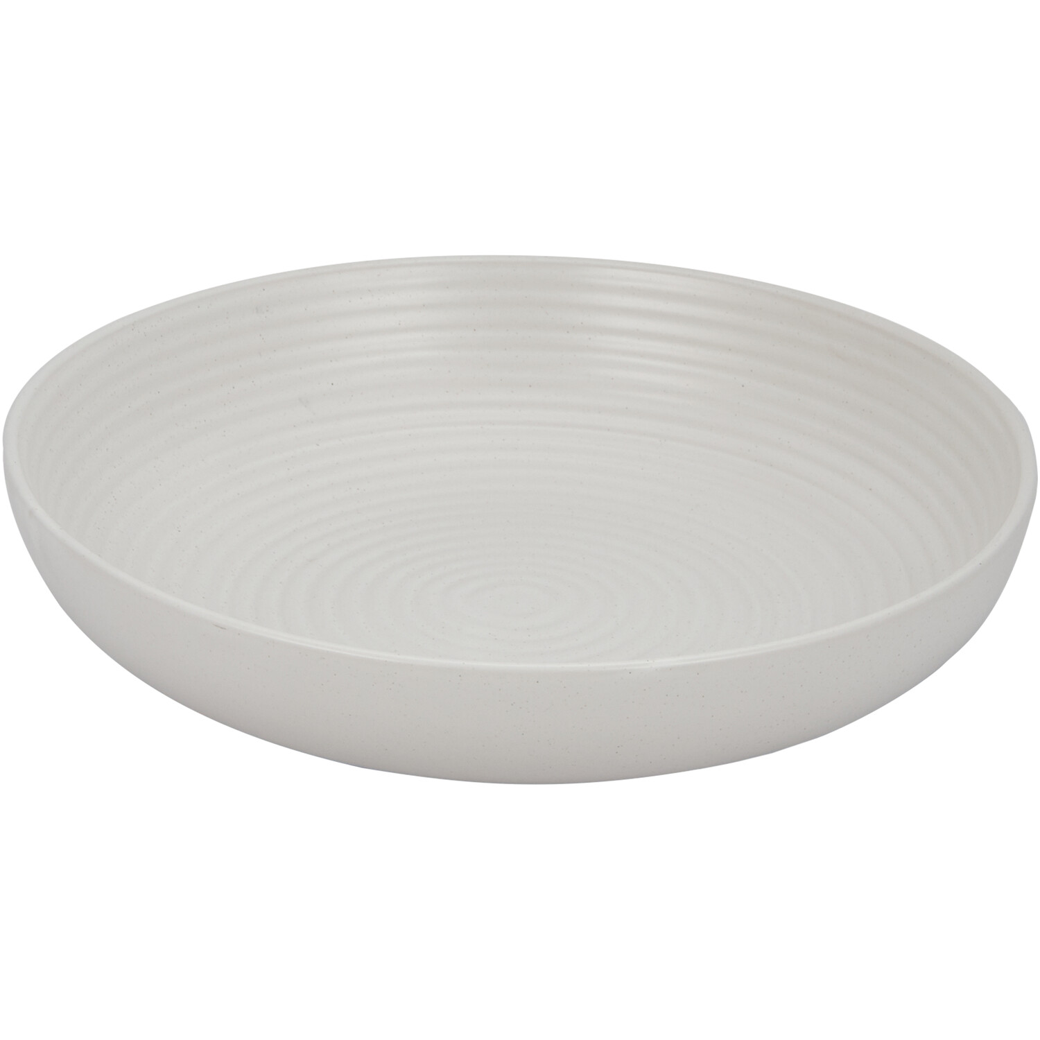 Genoa Ribbed Serving Bowl - Cream / 27.8cm Image 1