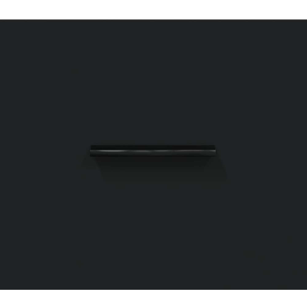 vidaXL 3 Drawer 3 Shelf Black TV Cabinet Image 9