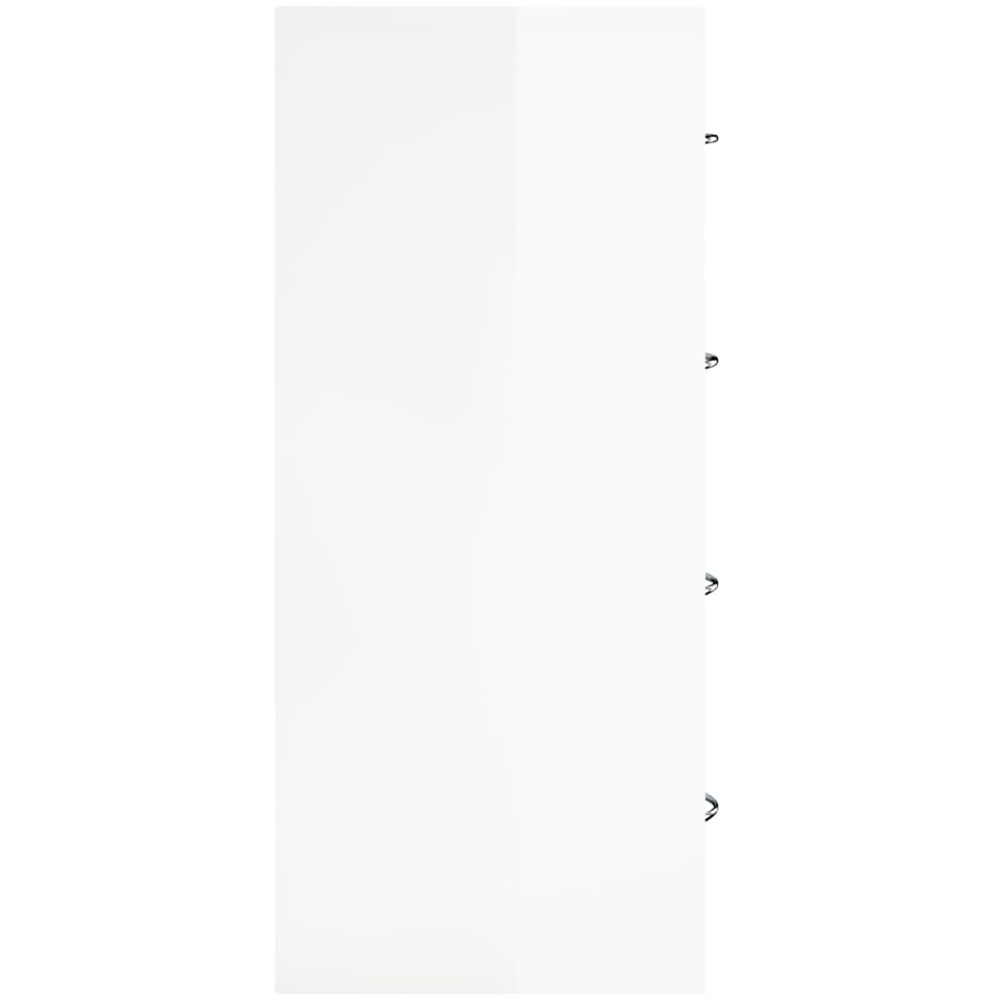 vidaXL 4 Drawer High Gloss White Sideboard Image 5
