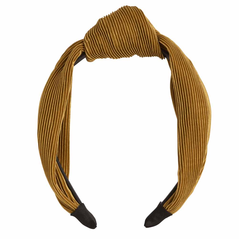 Wilko Mustard Knot Headband Image 1