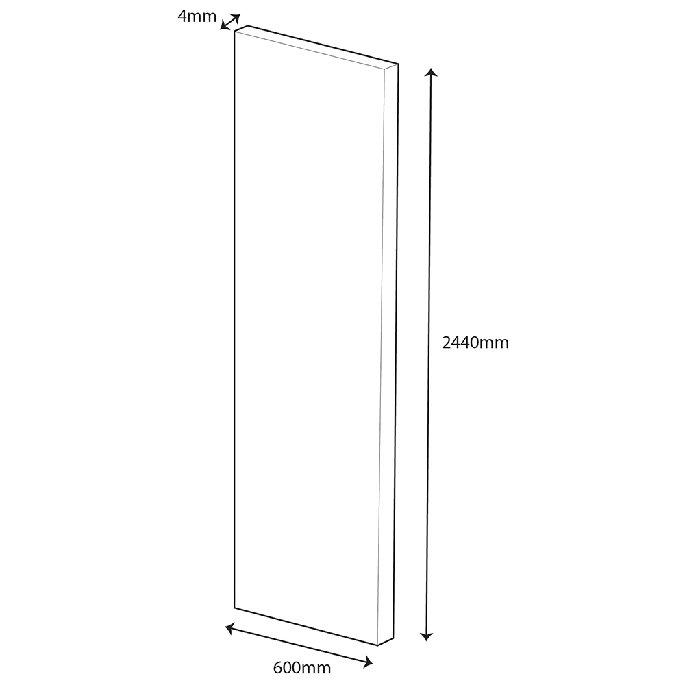 Wetwall Alloy Linear Oak Shower Wall Panel 600mm Image 5