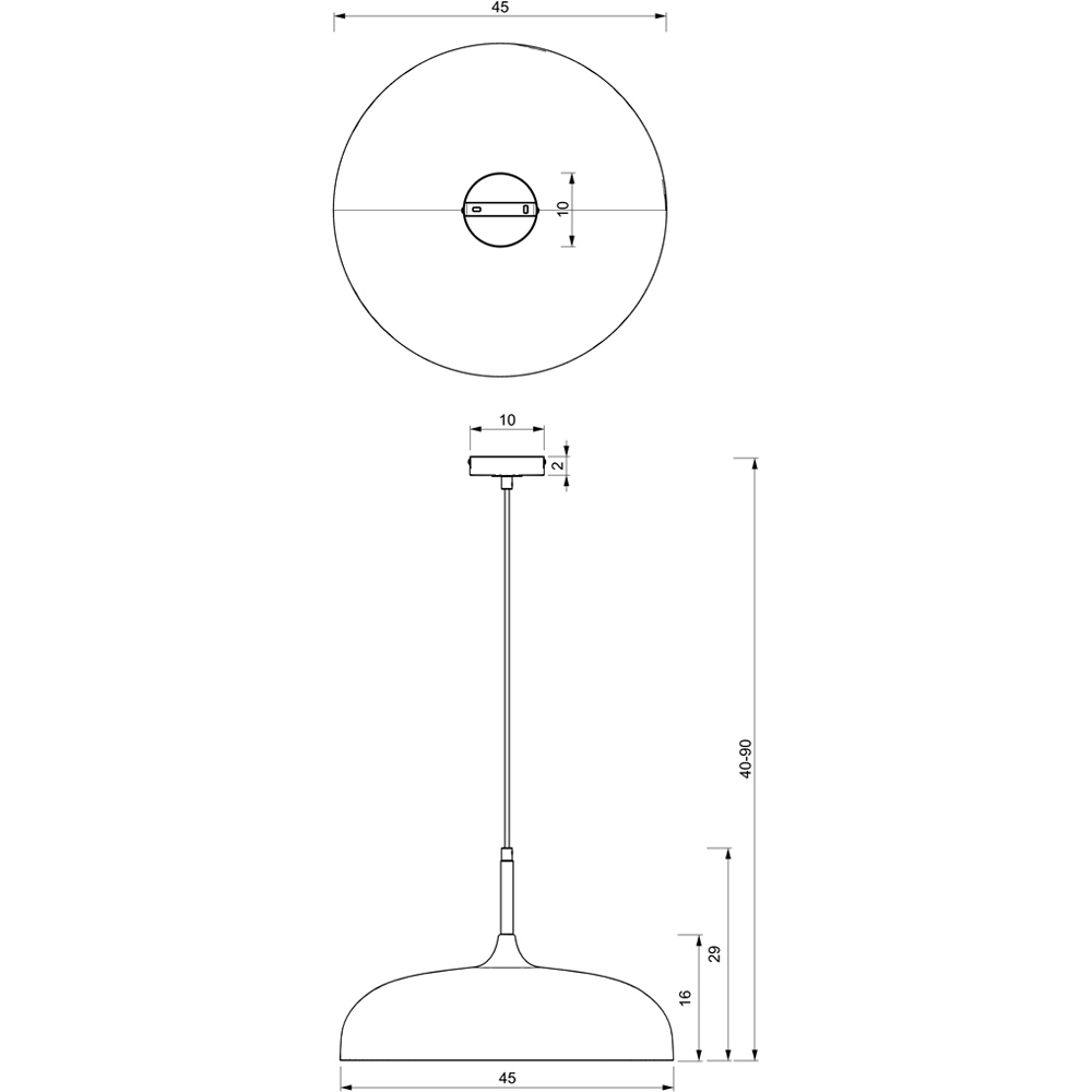 Milagro Lincoln White Pendant Lamp 230V Image 5
