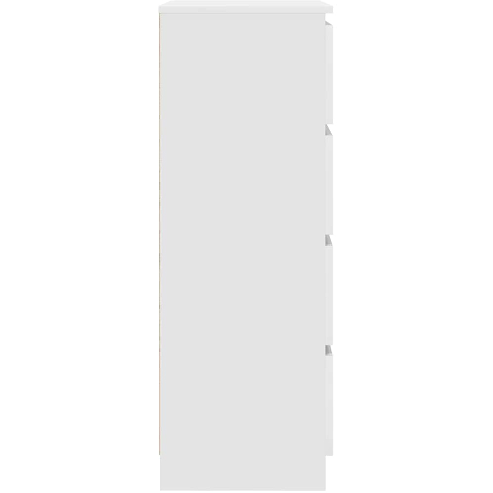 vidaXL 4 Drawer White Sideboard Image 6