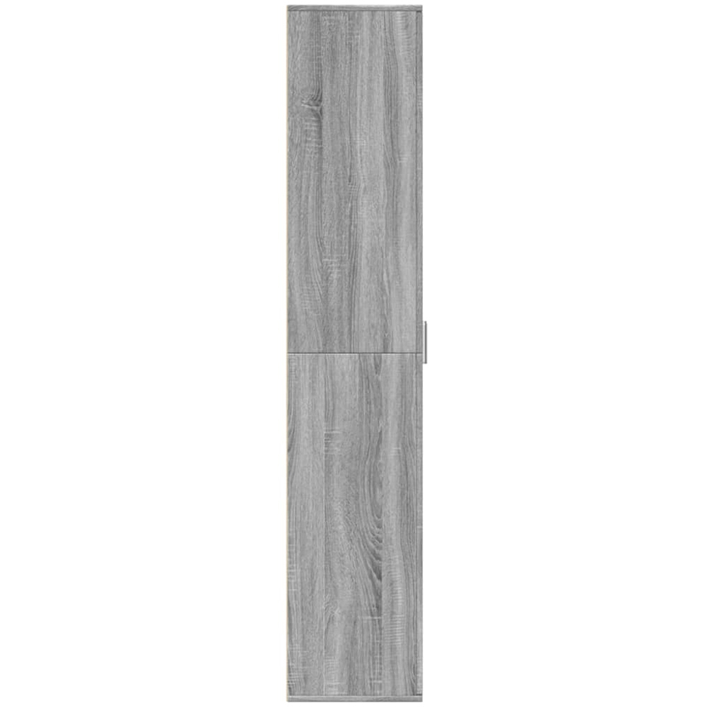 vidaXL 4 Door Grey Sonoma Wooden Highboard Image 4