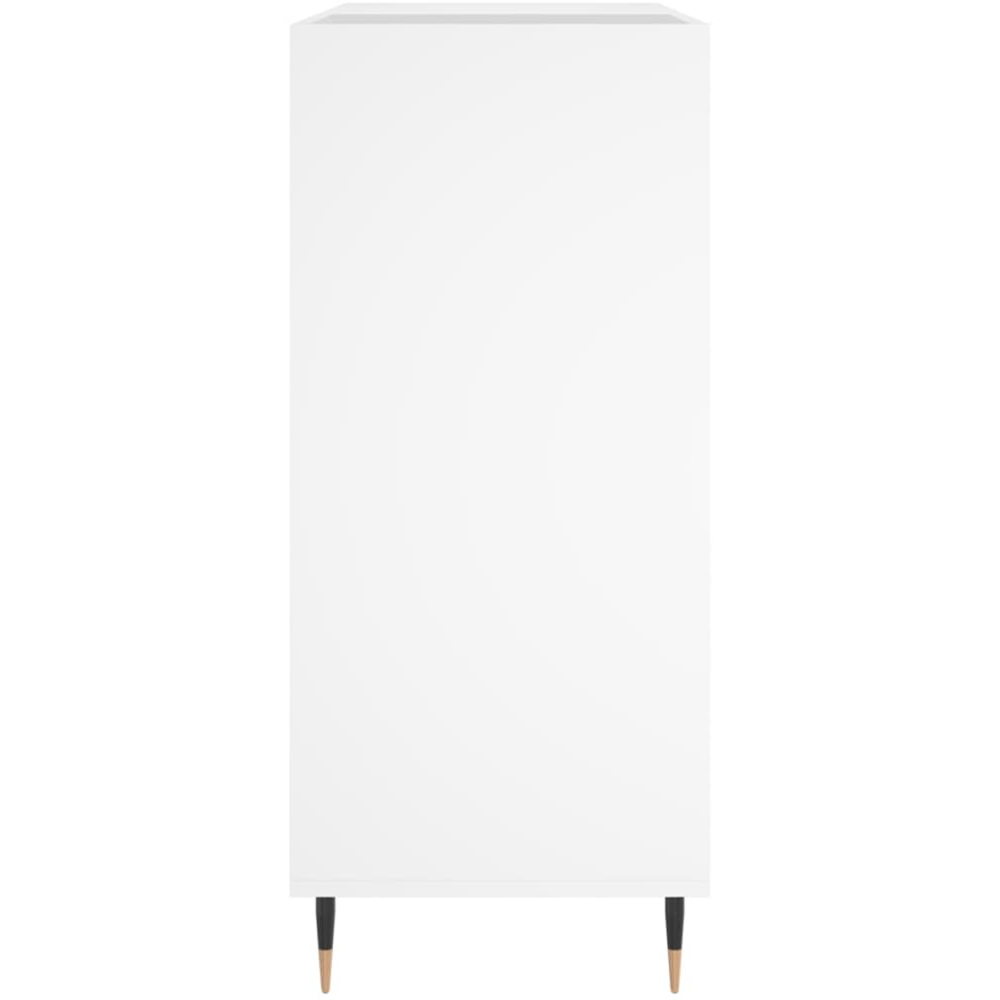 vidaXL 3 Shelf White Record Cabinet Image 5