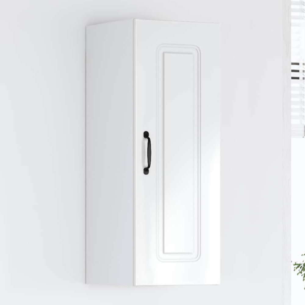 vidaXL Kalmar Single Door White Wall Kitchen Cabinet Image 1
