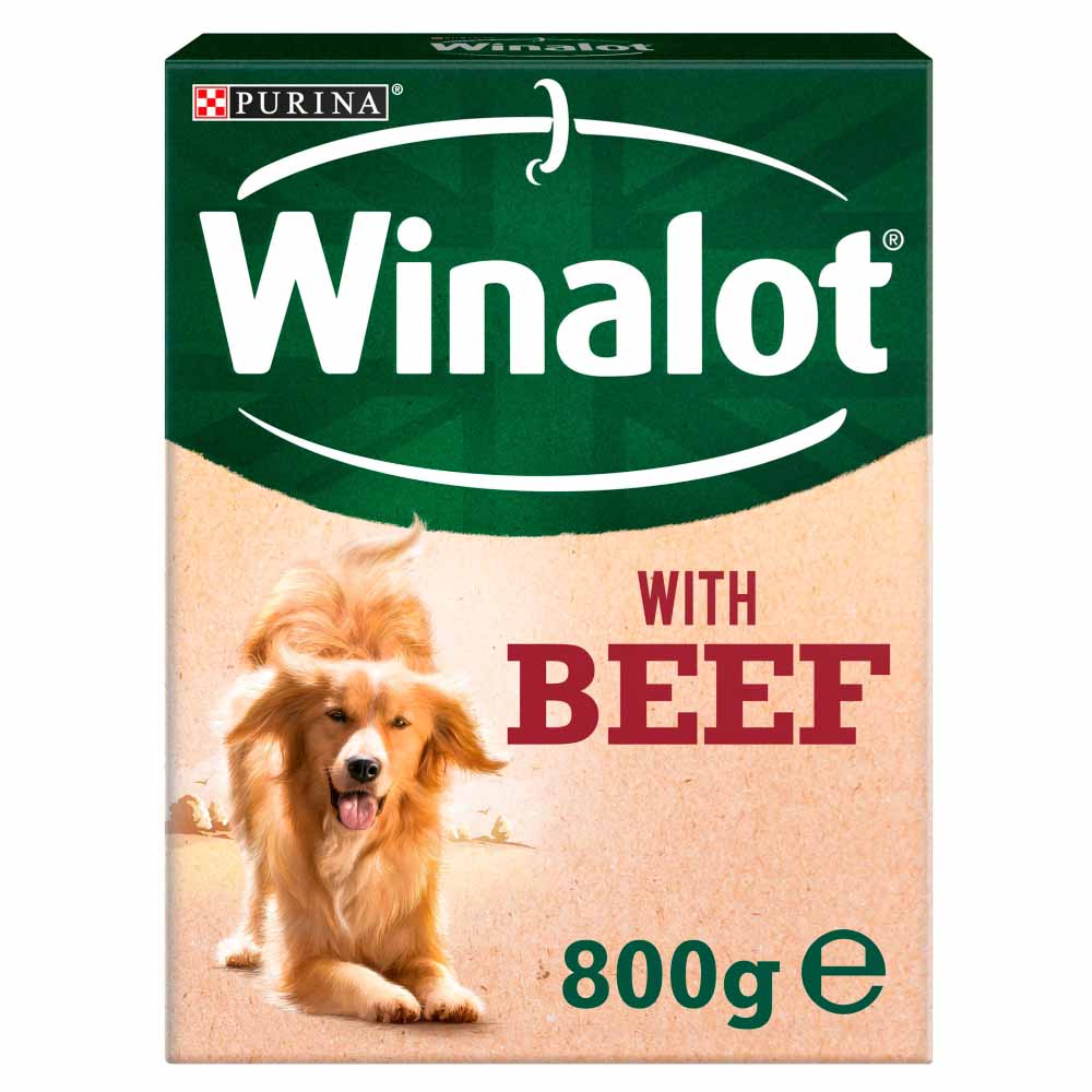 Winalot Beef Flavour Dry Dog Food 800g Image 1