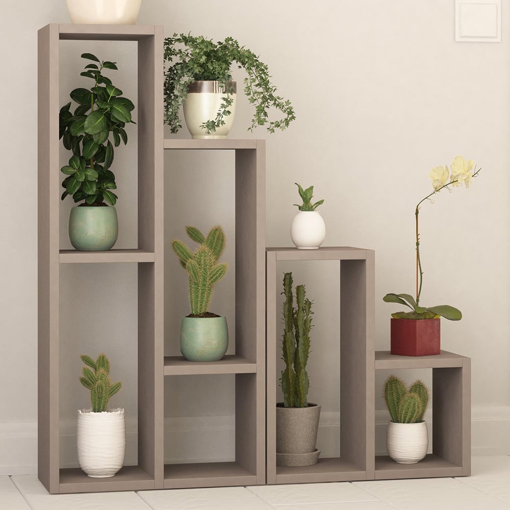 Decortie Sule Mocha Grey Plant Stand 2 Pack Image 2