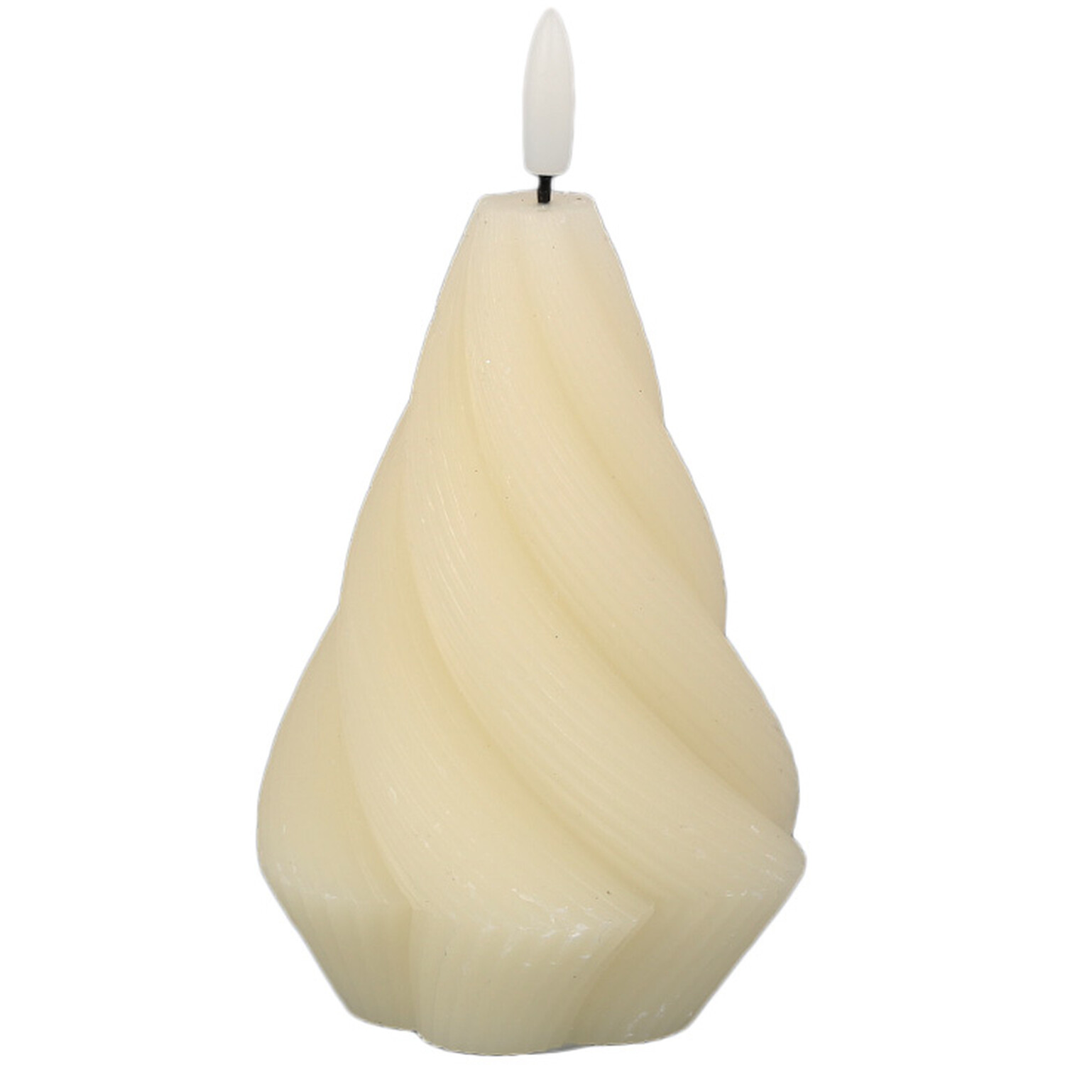Cream Swirl LED Candle Image