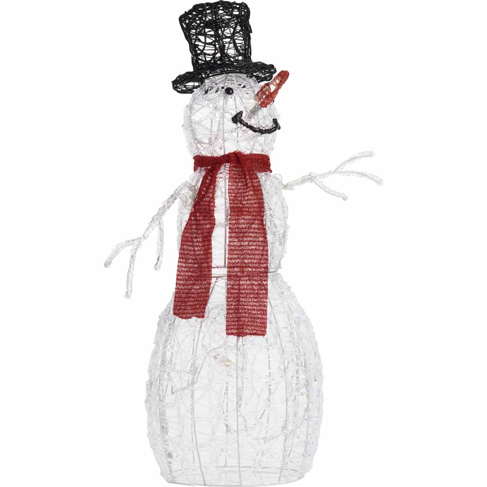 Wilko Large Acrylic Snowman Christmas Light Image 2