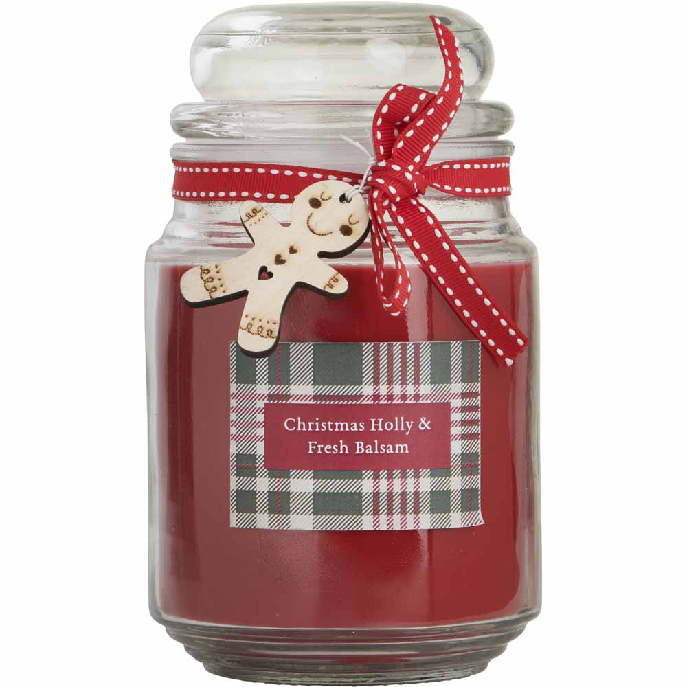 Wilko Candle in Red 18oz Image