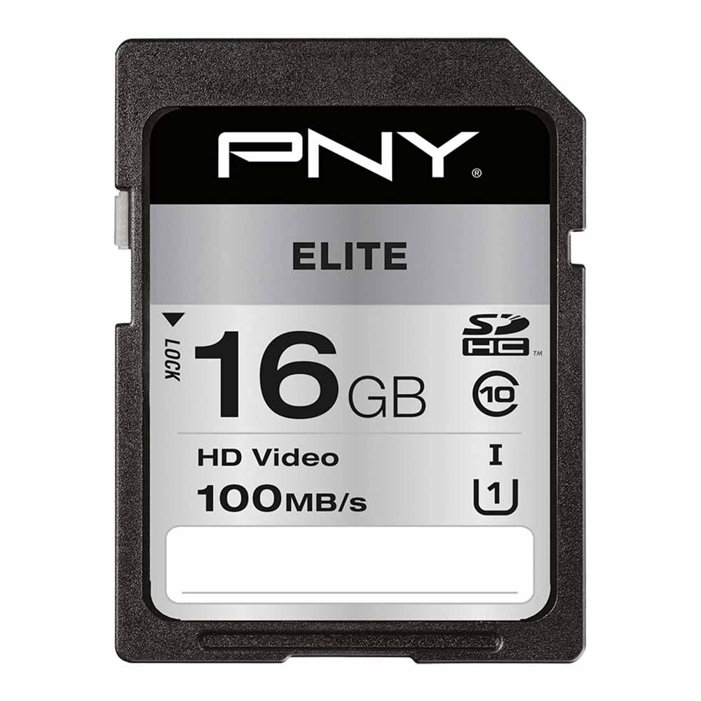 PNY 16GB Elite SD card Class 10 UHS-1 Image