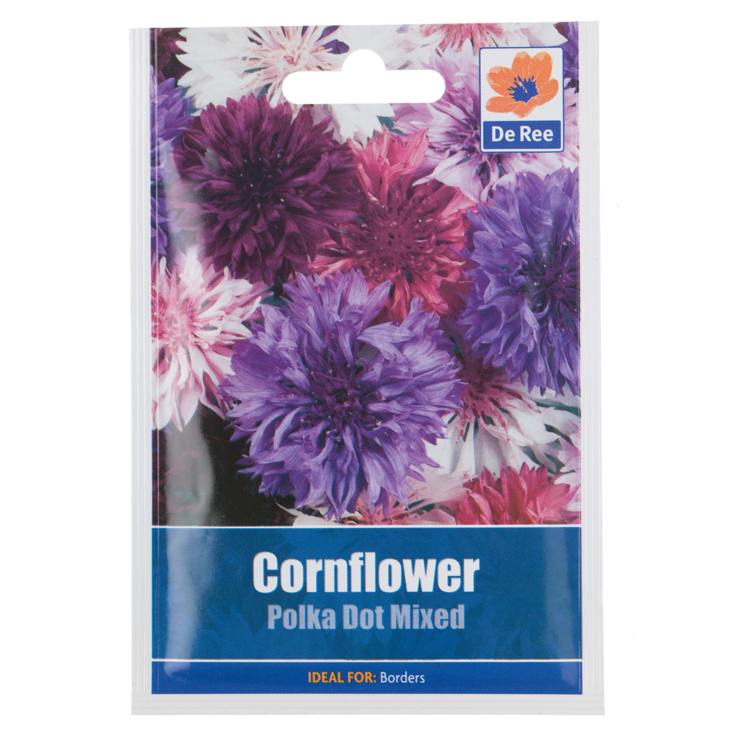 Cornflower Polka Dot Mixed Seed Packet Image