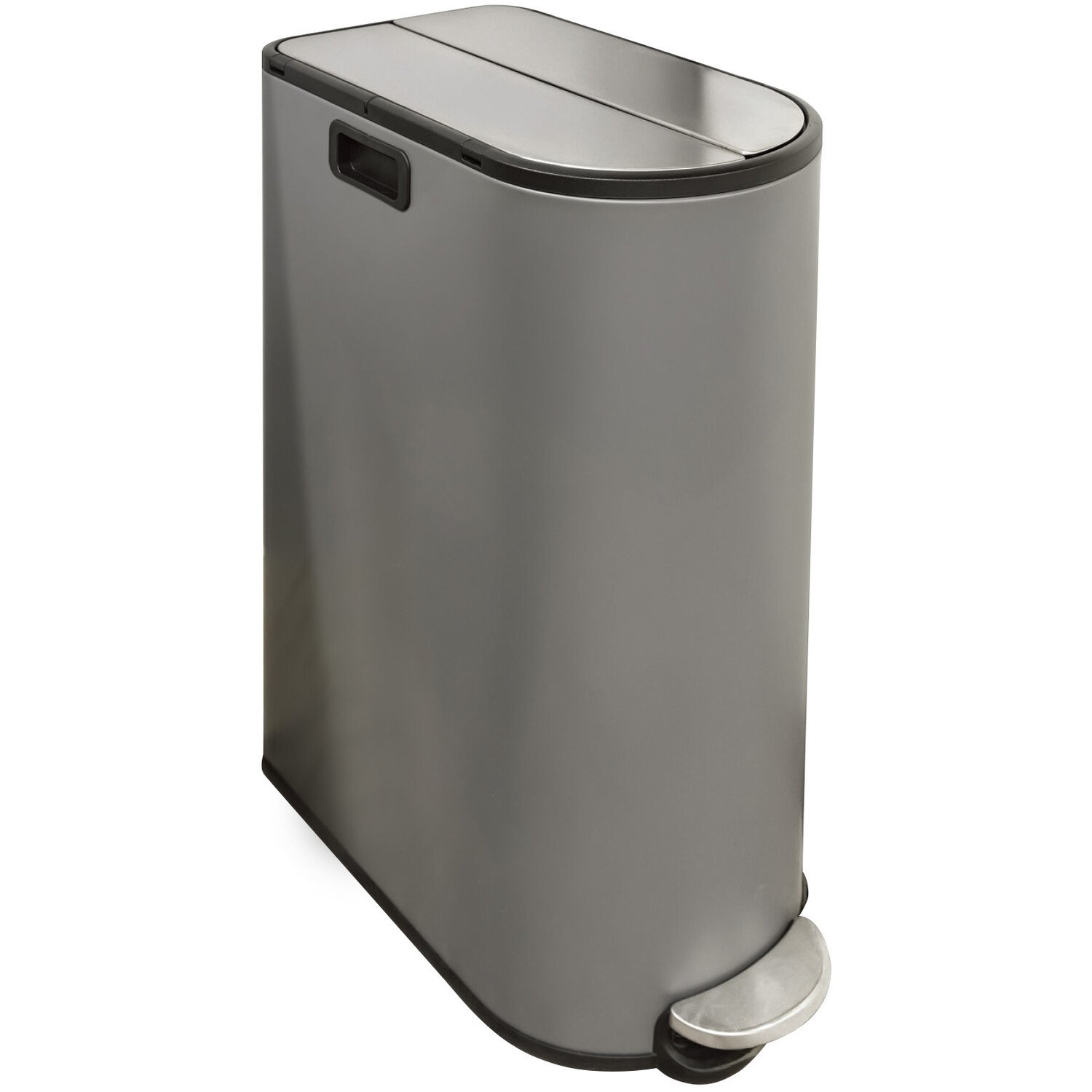 Living Solutions Butterfly Recycle Bin Grey Image 1