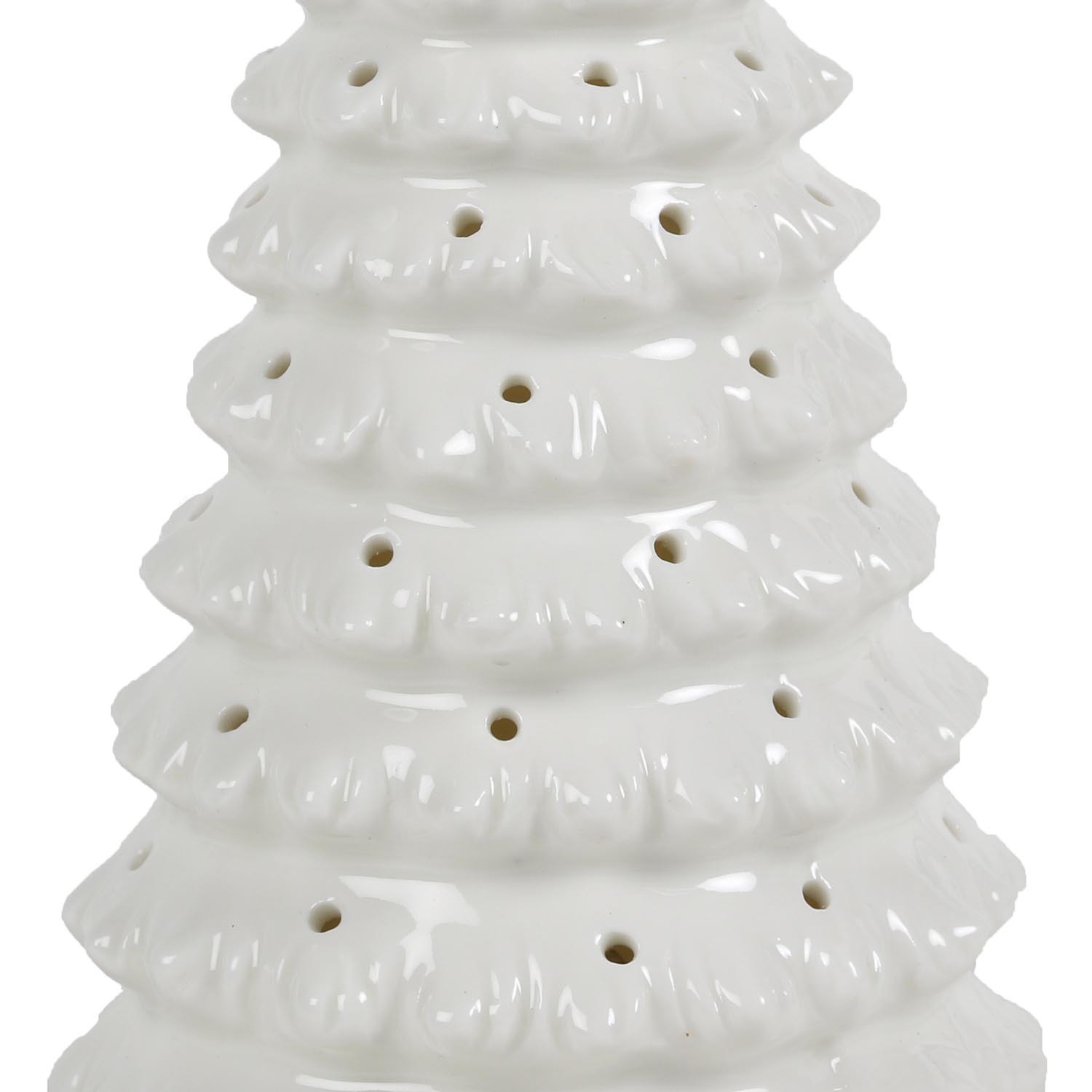 Ceramic LED Christmas Tree - White Image 3