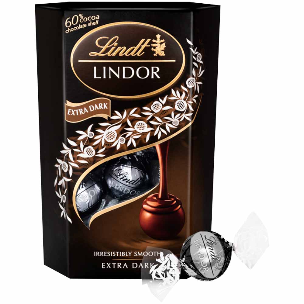 Lindt Lindor Extra Dark Chocolate 200g Image 2
