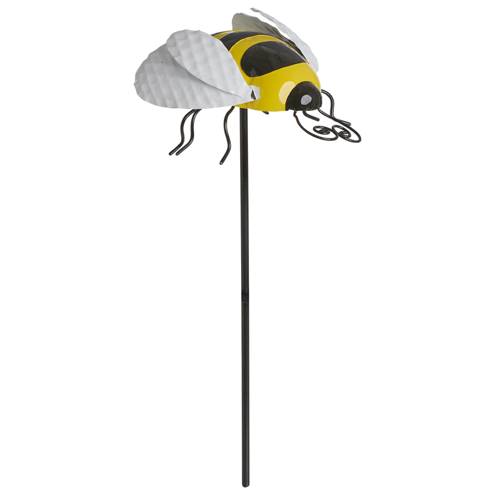 Single Wilko Garden Metal Wall Ornament Bee and Ladybird in Assorted styles Image 4