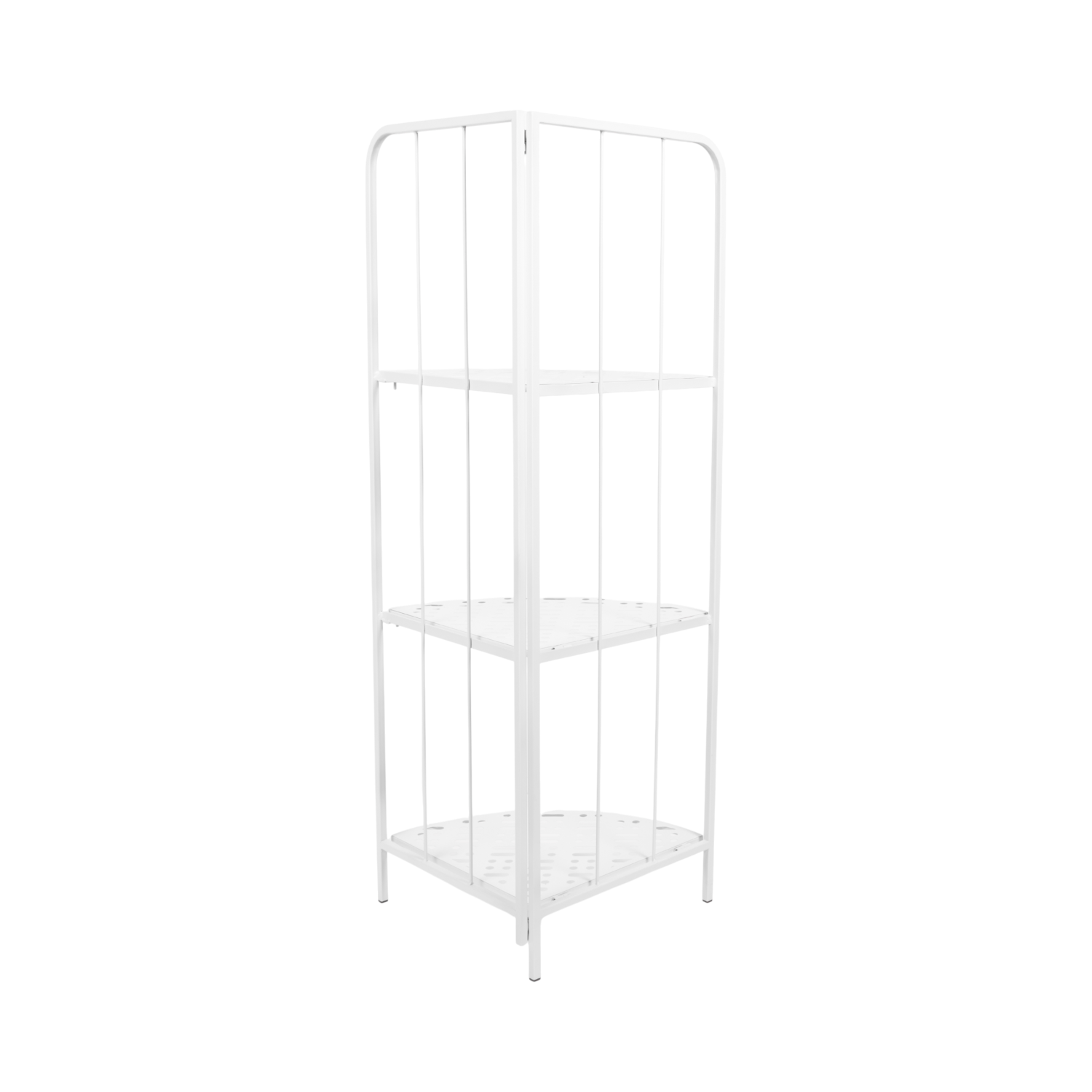 Ornate 3 Tier Corner Plant Stand White Image 5