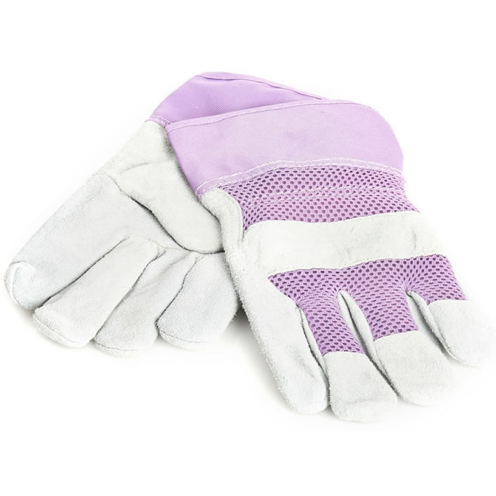 Wilko Medium Ladies Garden Rigger Gloves Mesh Back Image