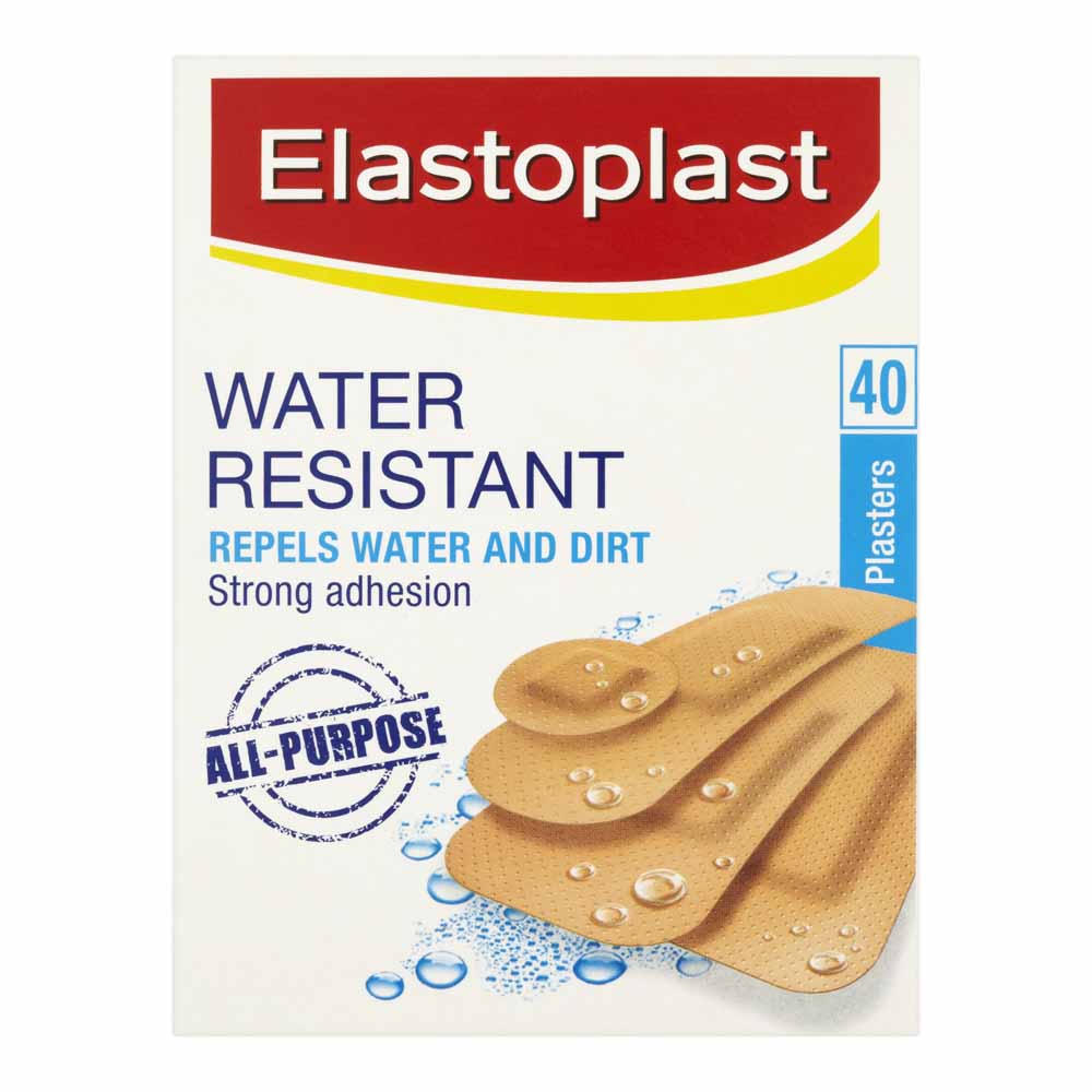 Elastoplast Water Resistant Plasters 40 pack  - wilko