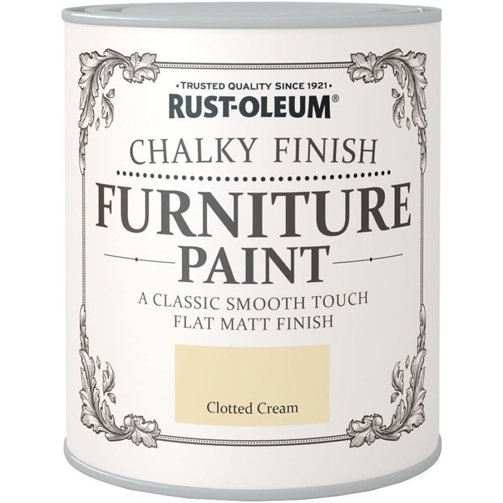 Rust-Oleum Clotted Cream Chalky Finish Furniture Matt Paint 750ml Image 2