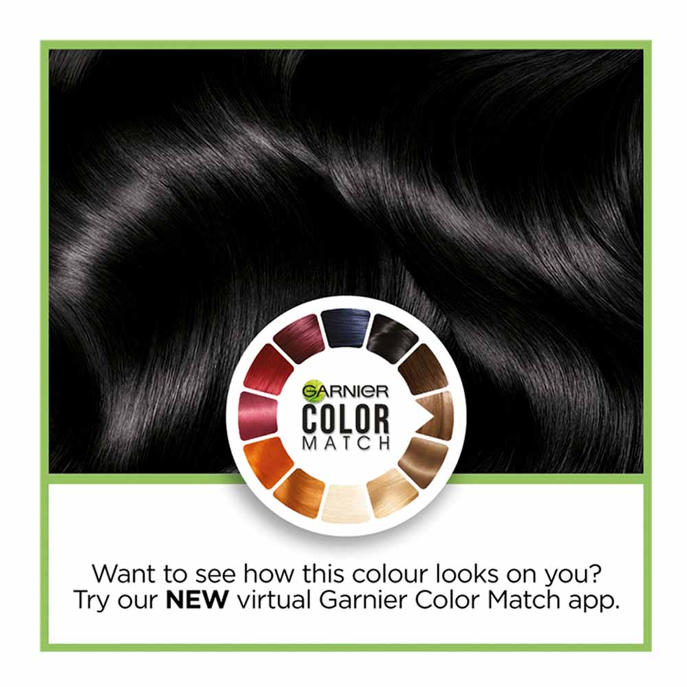 Garnier Nutrisse 1 Black Permanent Hair Dye Image 4