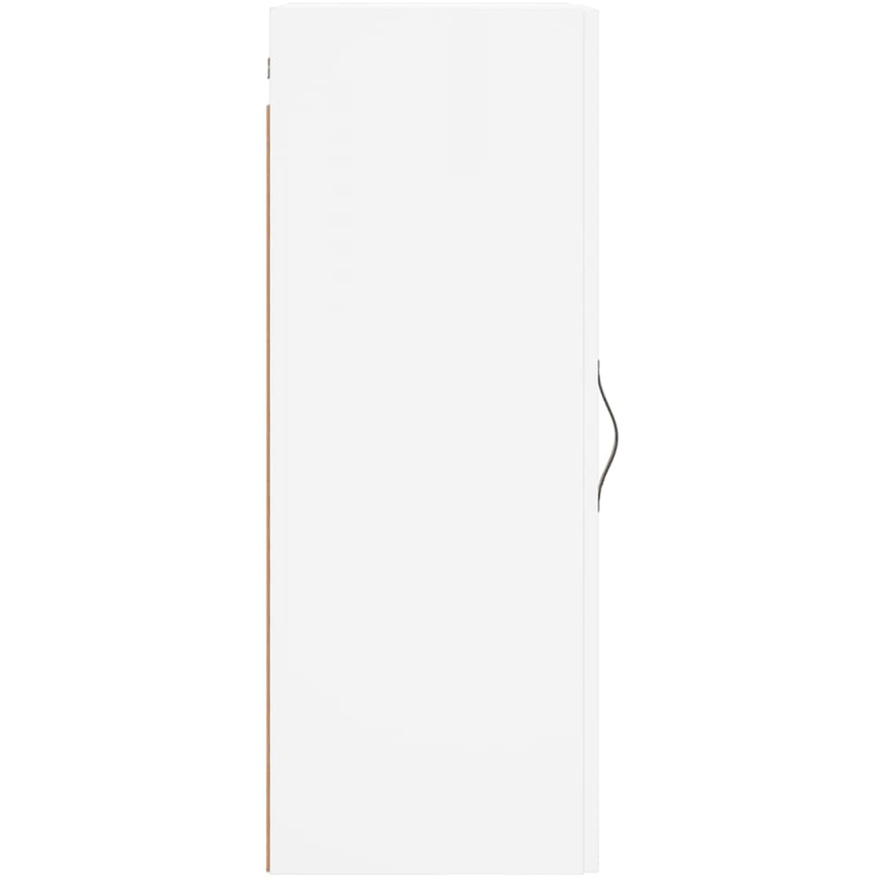 vidaXL Single Door White Wall Mounted Narrow Cabinet Image 7