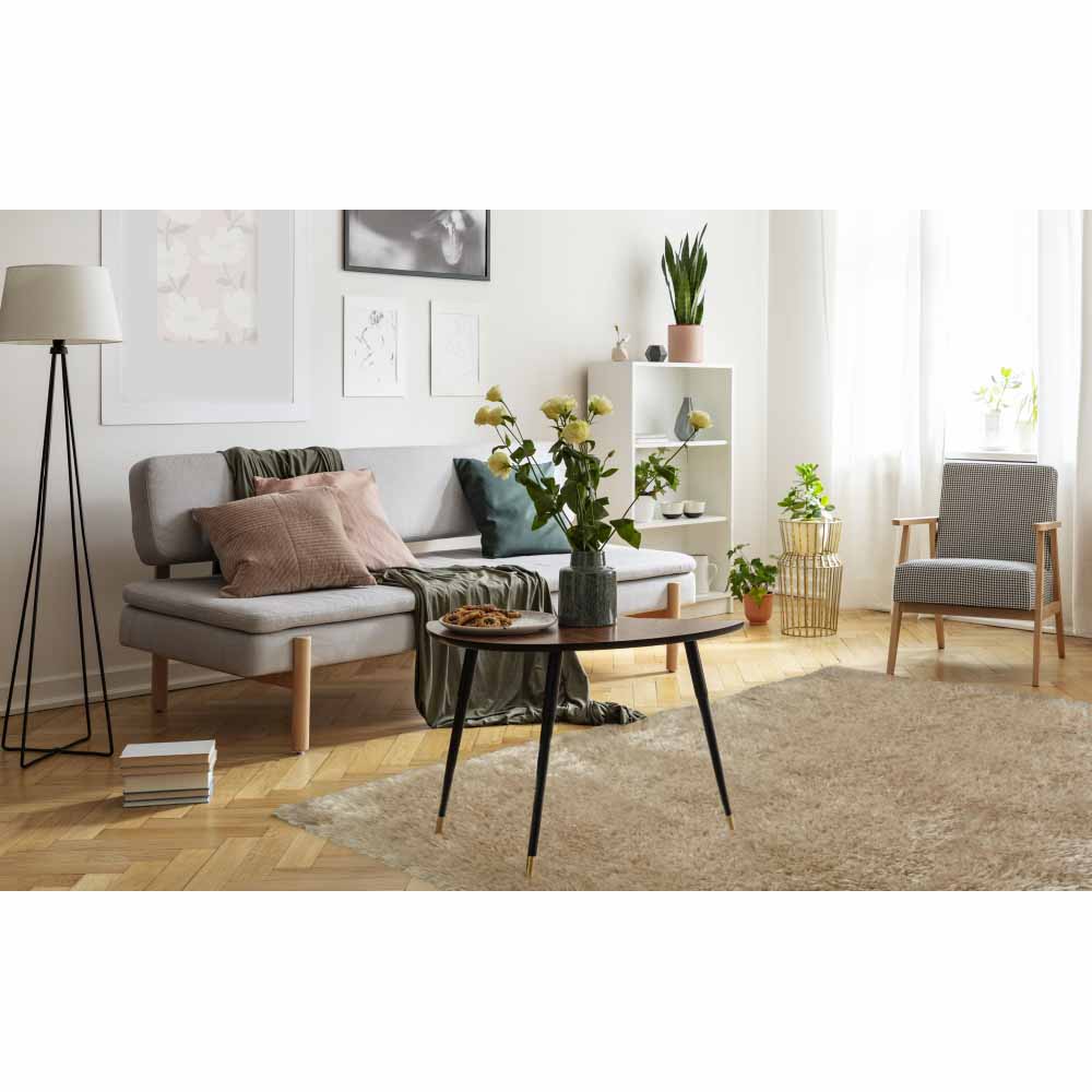 Supersoft Shaggy Rug Natural 160 x 230cm Image 5