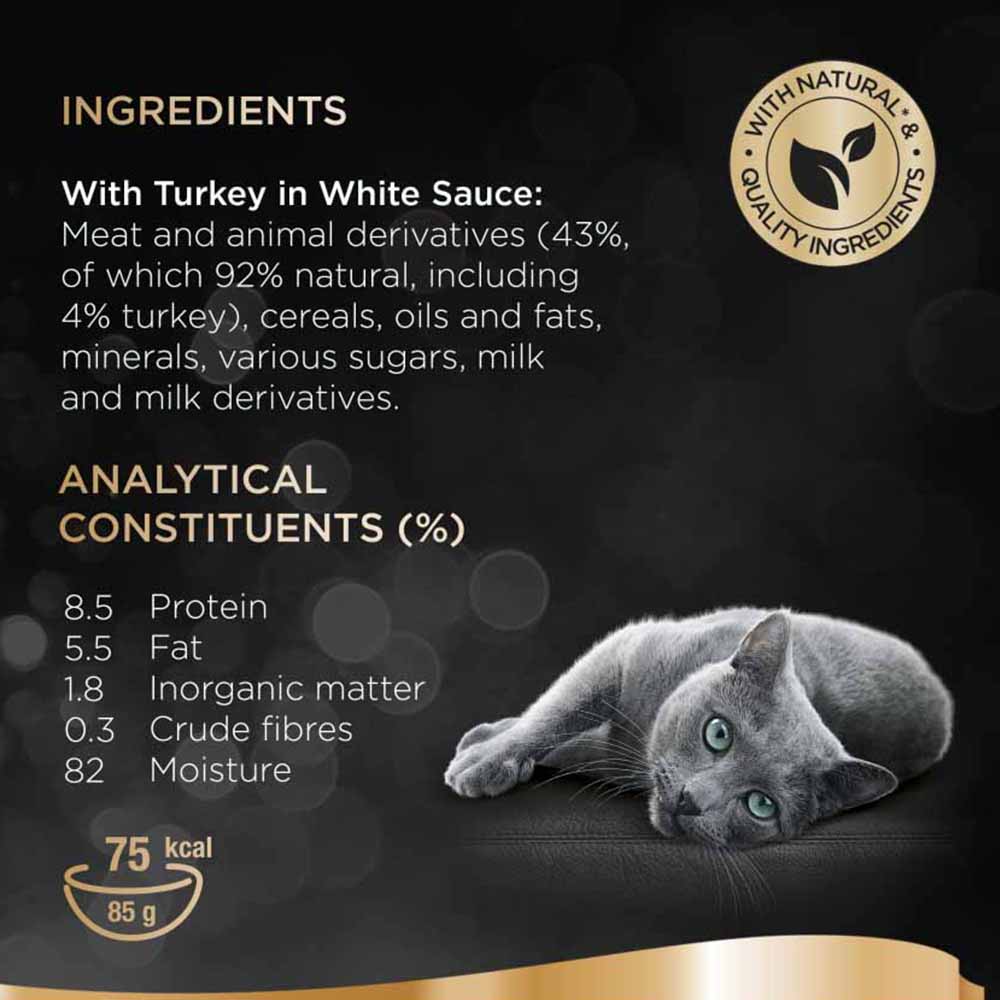 Sheba Turkey in White Sauce Cat Food Tray 85g Image 6