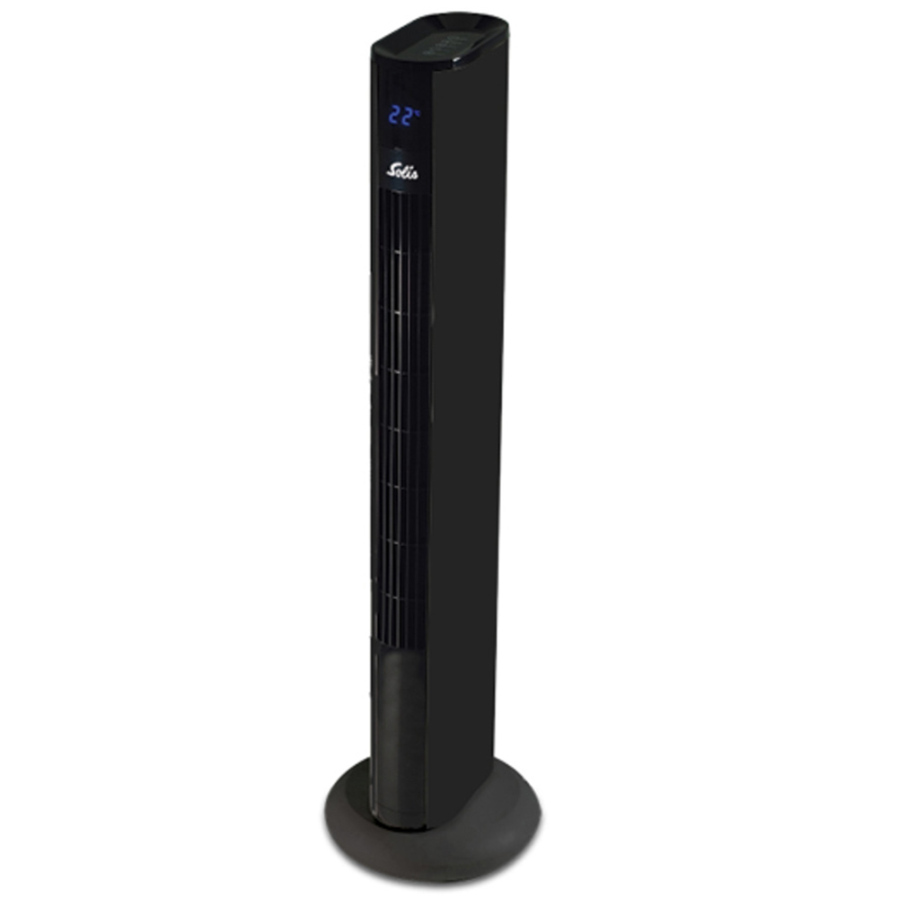 Solis Easy Breezy Matt Black Tower Fan 36 inch Image 1