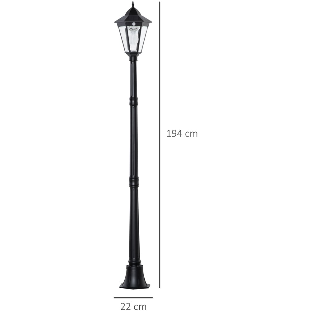 Outsunny LED Solar Lamp Post Light Image 7