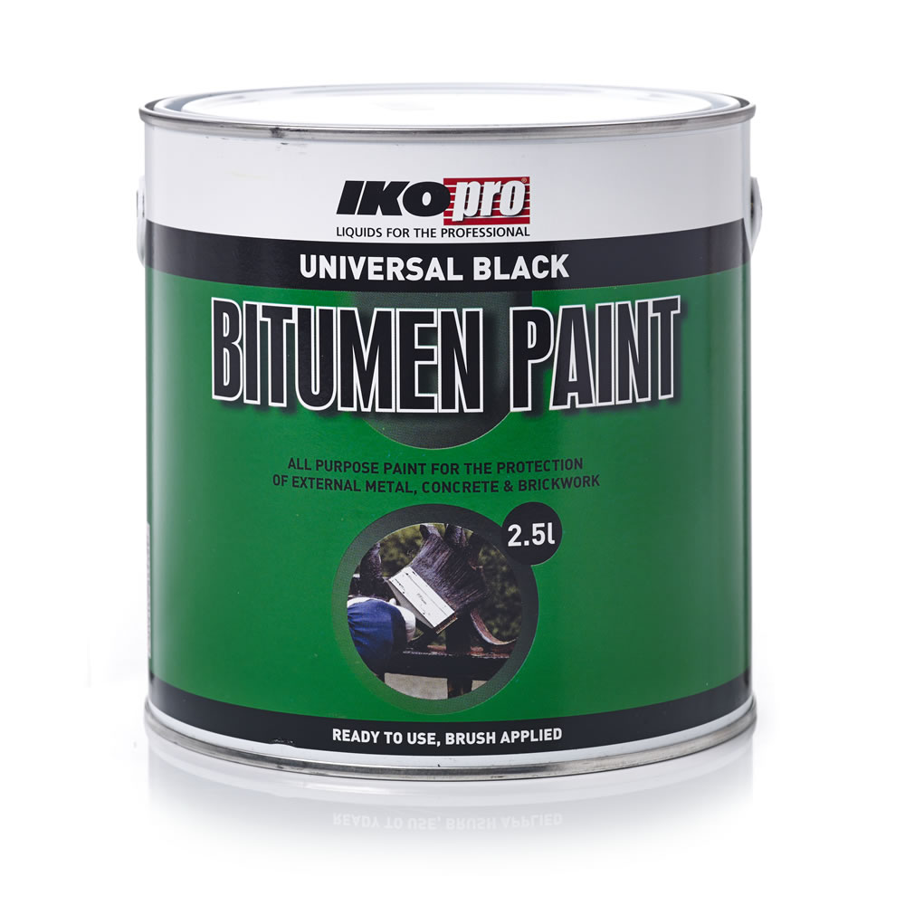 IKOpro Bitumen Paint Universal Black 2.5L Wilko