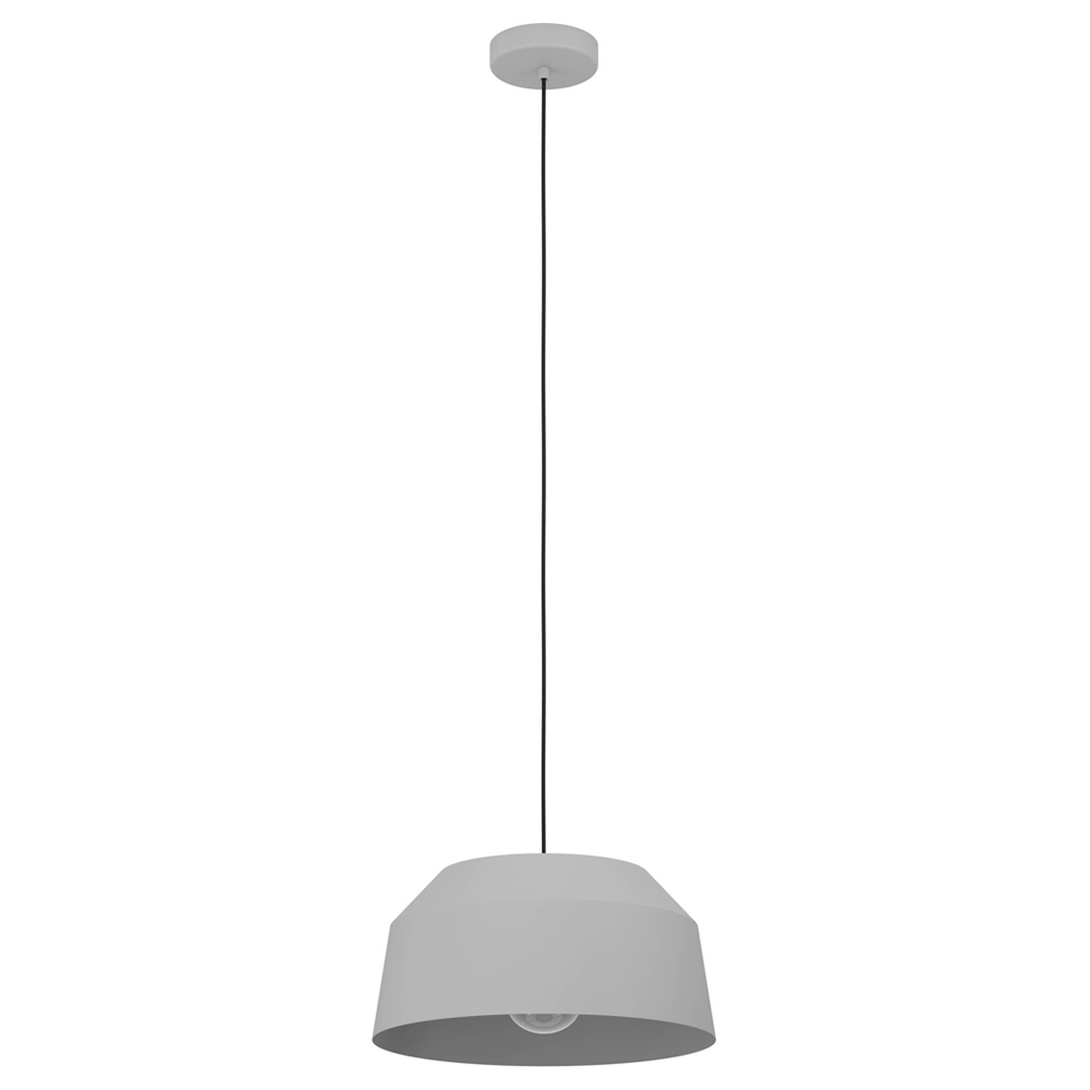 EGLO Contrisa Angular and Grey Steel Pendant Light Image 1
