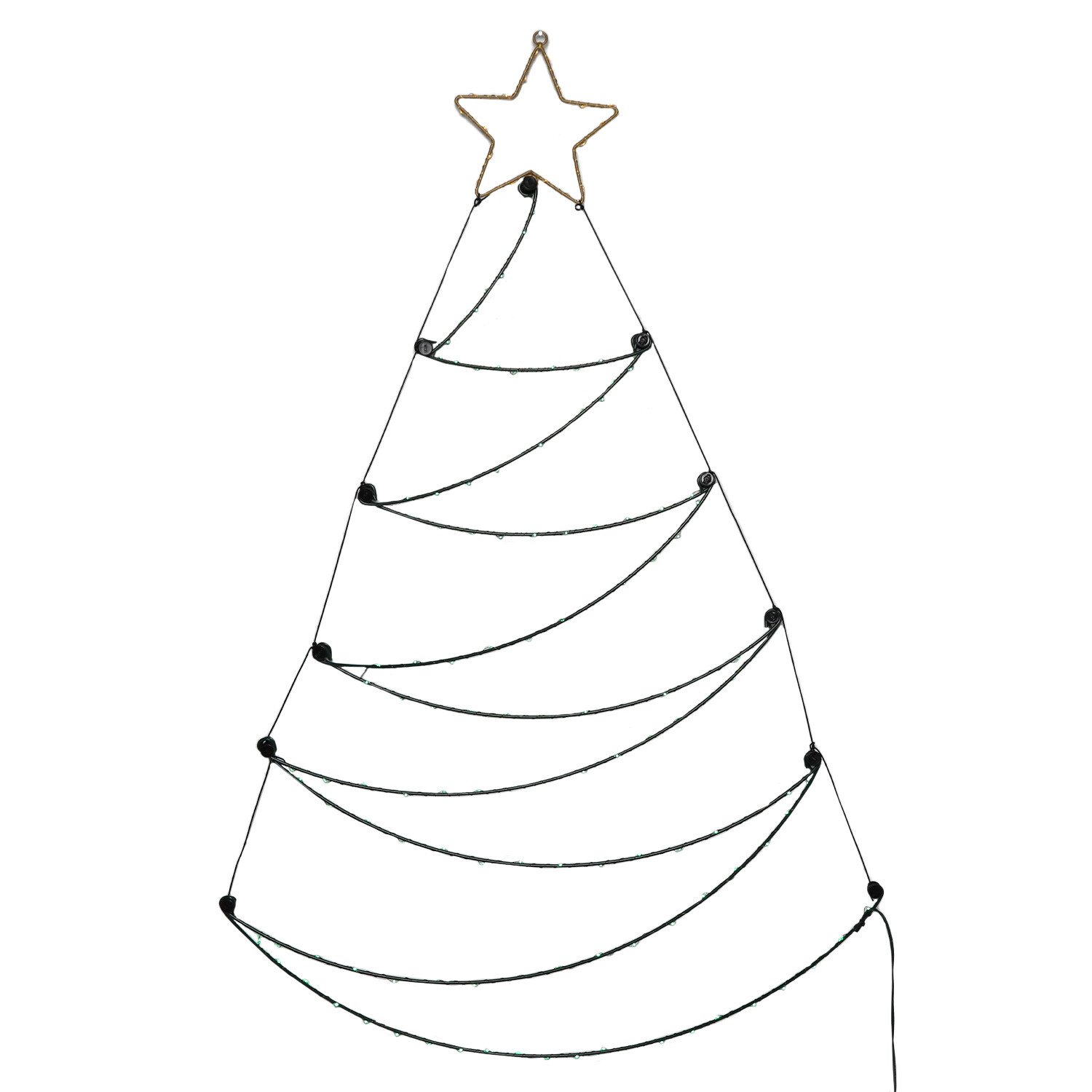 Green Christmas Tree Hanging Wall Light Image 1