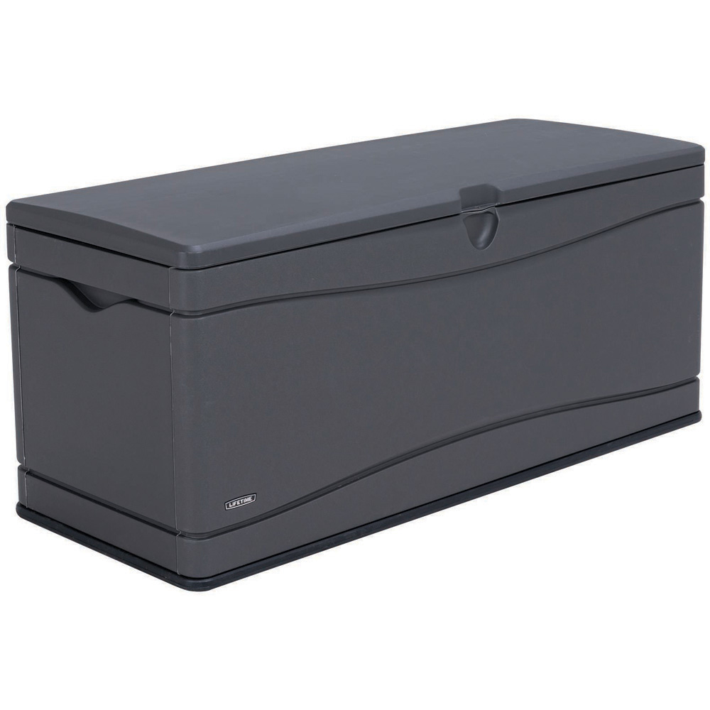 StoreMore Lifetime 500L Dark Grey Garden Storage Box Image 1