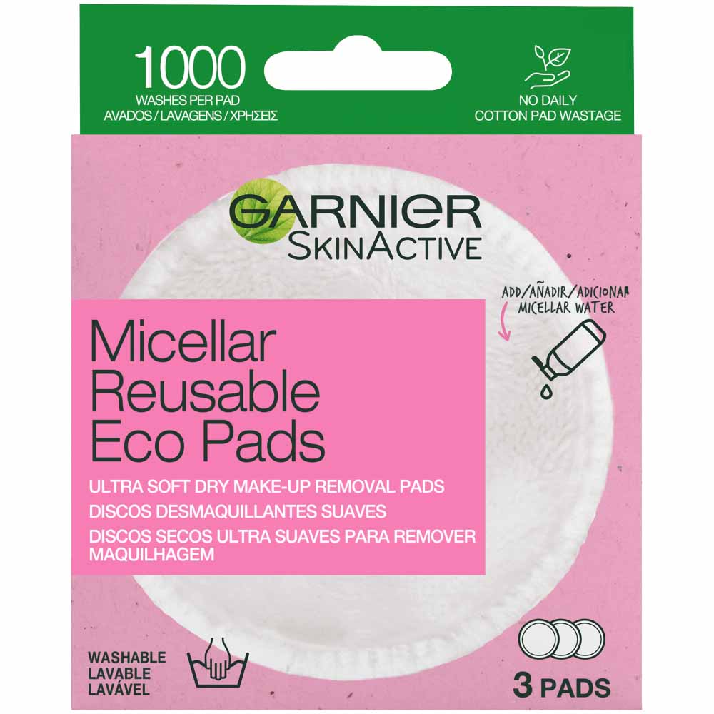 Garnier Micellar Eco Pads 3 Pack Image 1