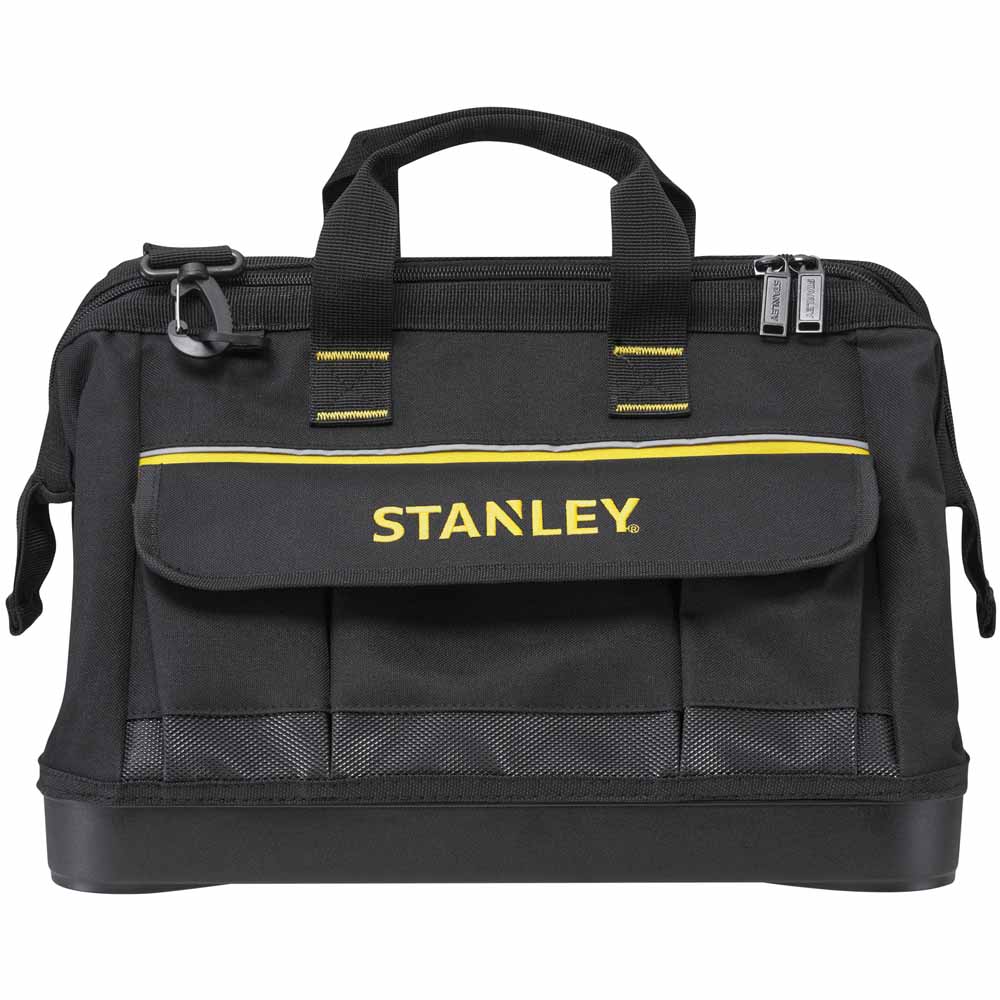Stanley Open Mouth Tool Bag 16in with Shoulder Strap Image 1