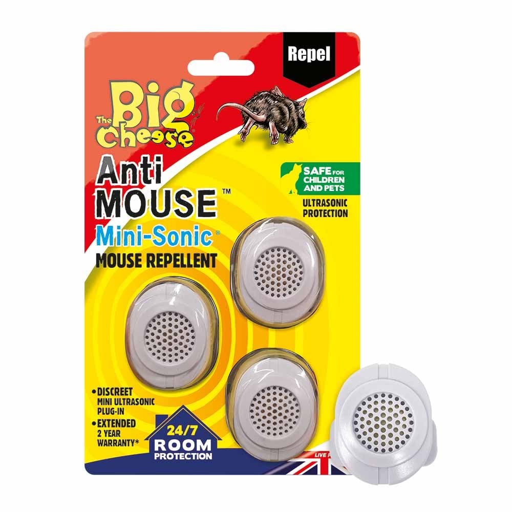 The Big Cheese Mini Sonic Rodent Repeller 3 Pack Image 1