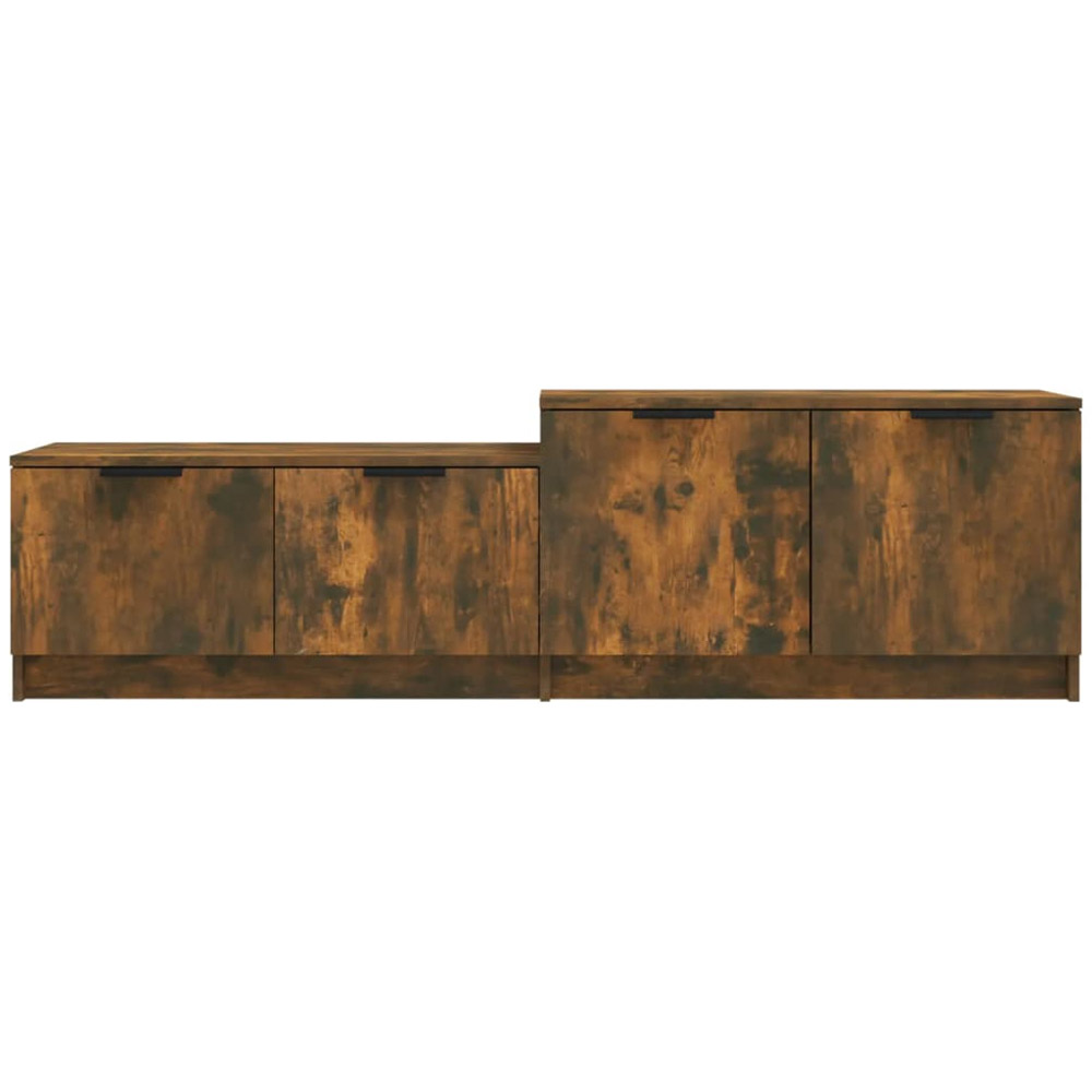 vidaXL 4 Door Smoked Oak TV Cabinet Image 5