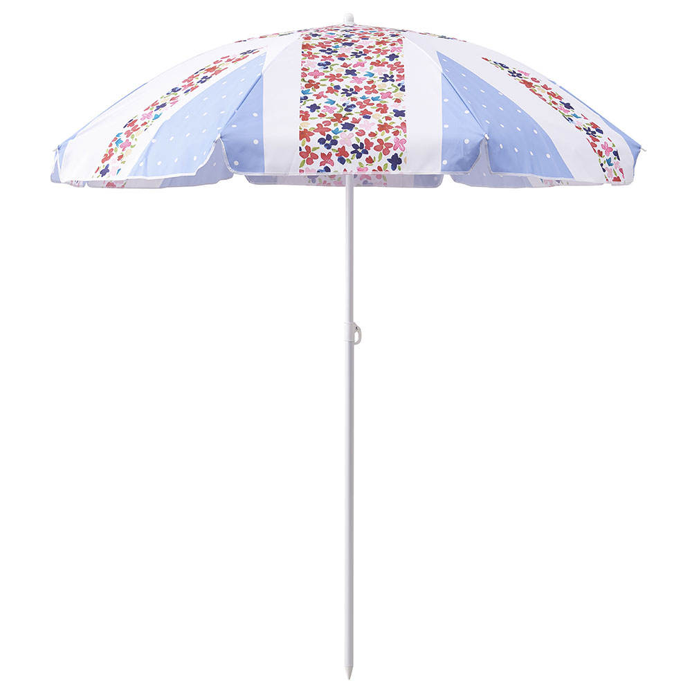 Wilko Beach Parasol Floral Union Image 1