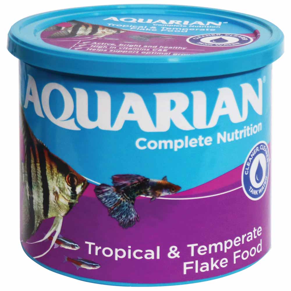 Aquarian Tropical Fish Food 200g Image 1