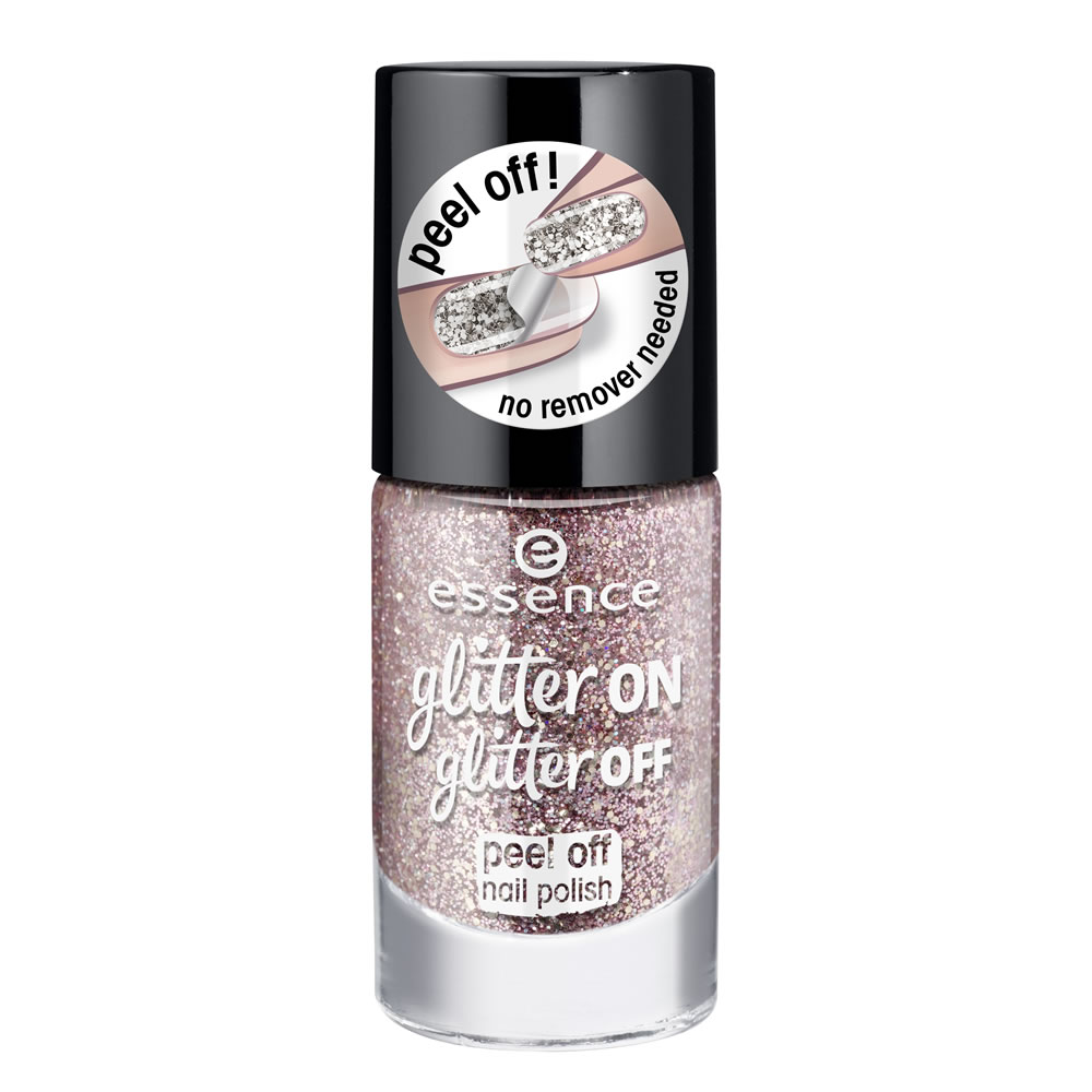Essence Glitter On Glitter Off Peel Off Nail Polish Razzle Dazzle 8ml Image