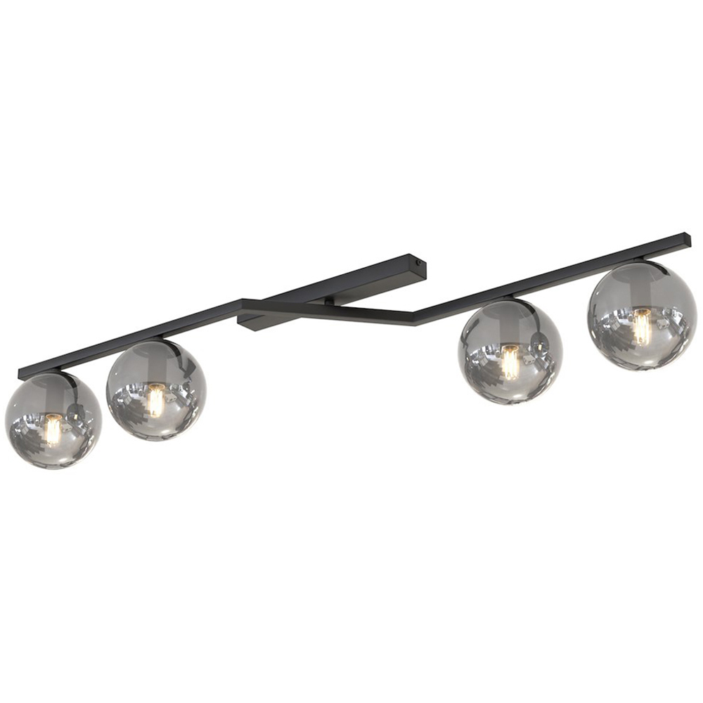 Emibig Nation 4 Light Graphite Shade Black Ceiling Lamp Image 1