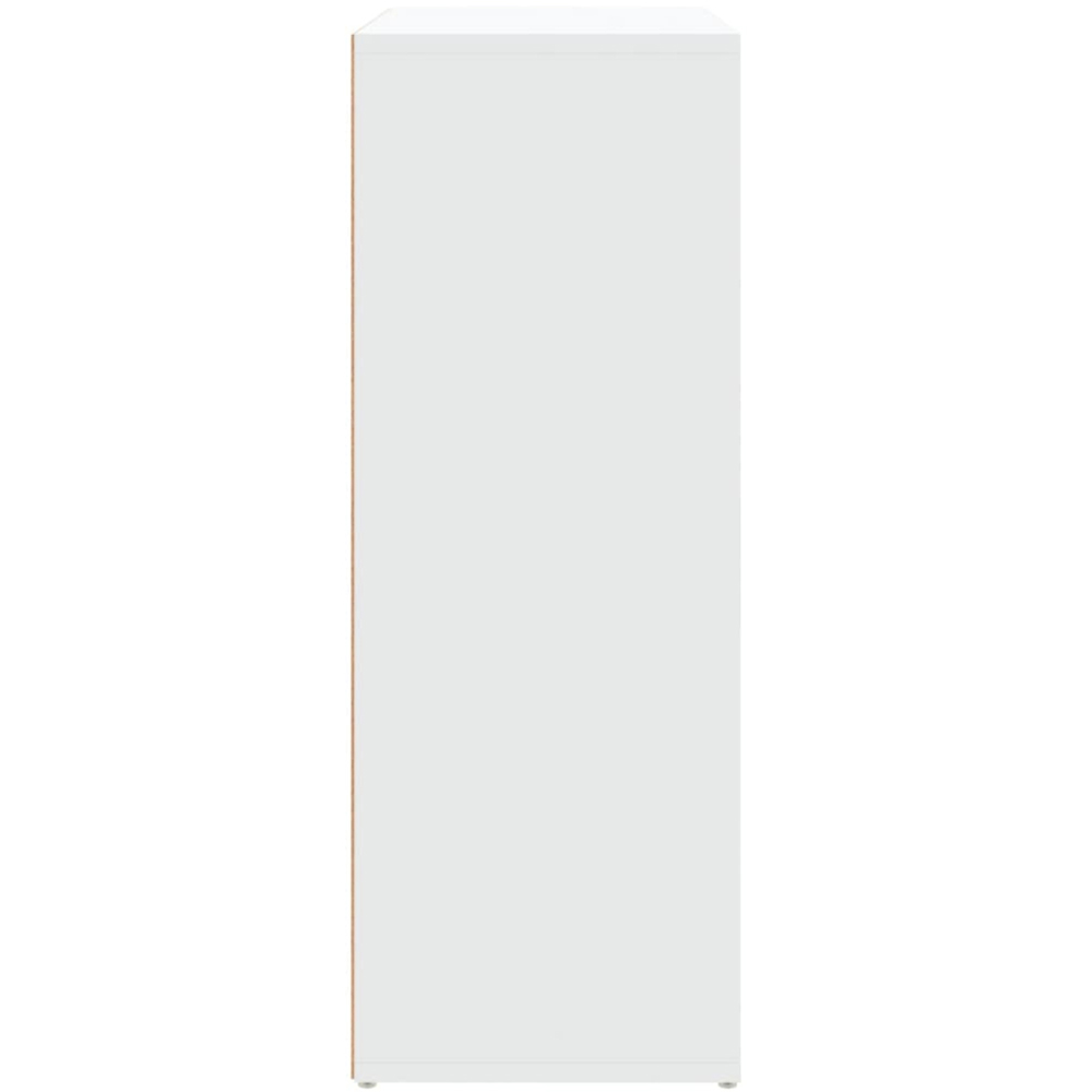 vidaXL 4 Drawer White Sideboard Set of 2 Image 5