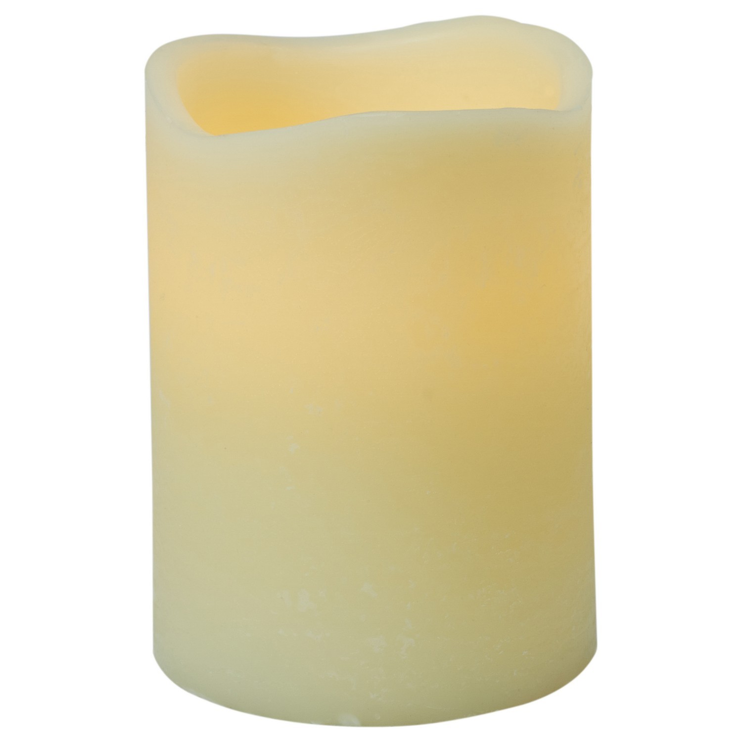 Cream Scented LED Pillar Candle 10.2cm Image 2